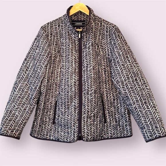 LANDS' END Quilted Primaloft Quilted Puffer Jacket - Picture 1 of 9